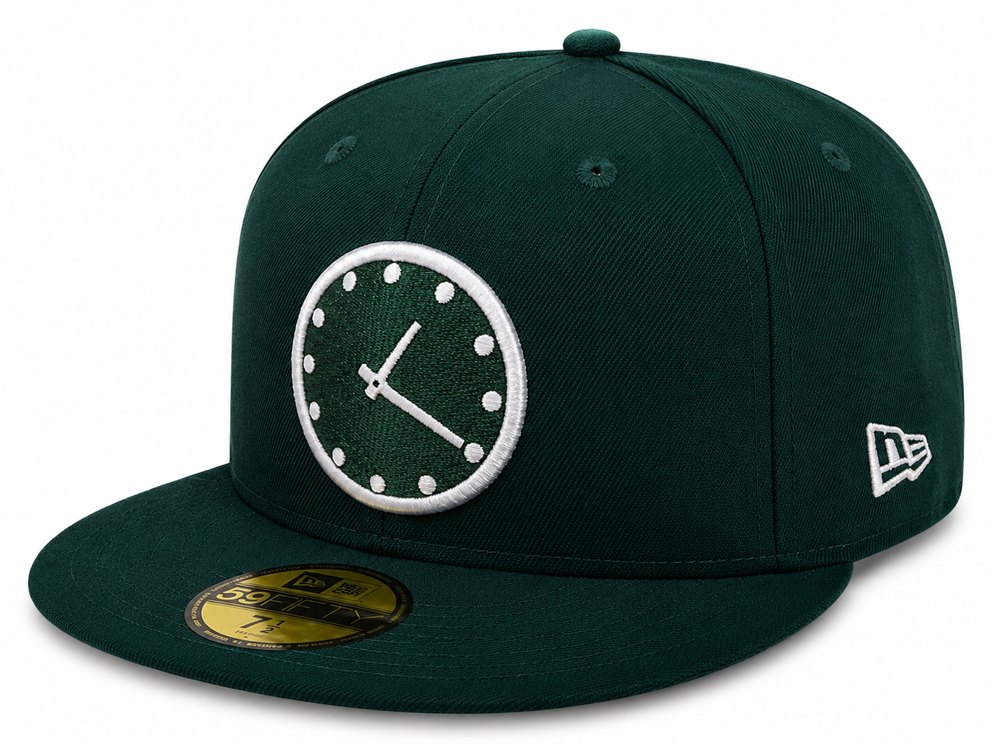 Chicago Cubs New Era 1:20 Clock Forest Green 59FIFTY Fitted Hat
