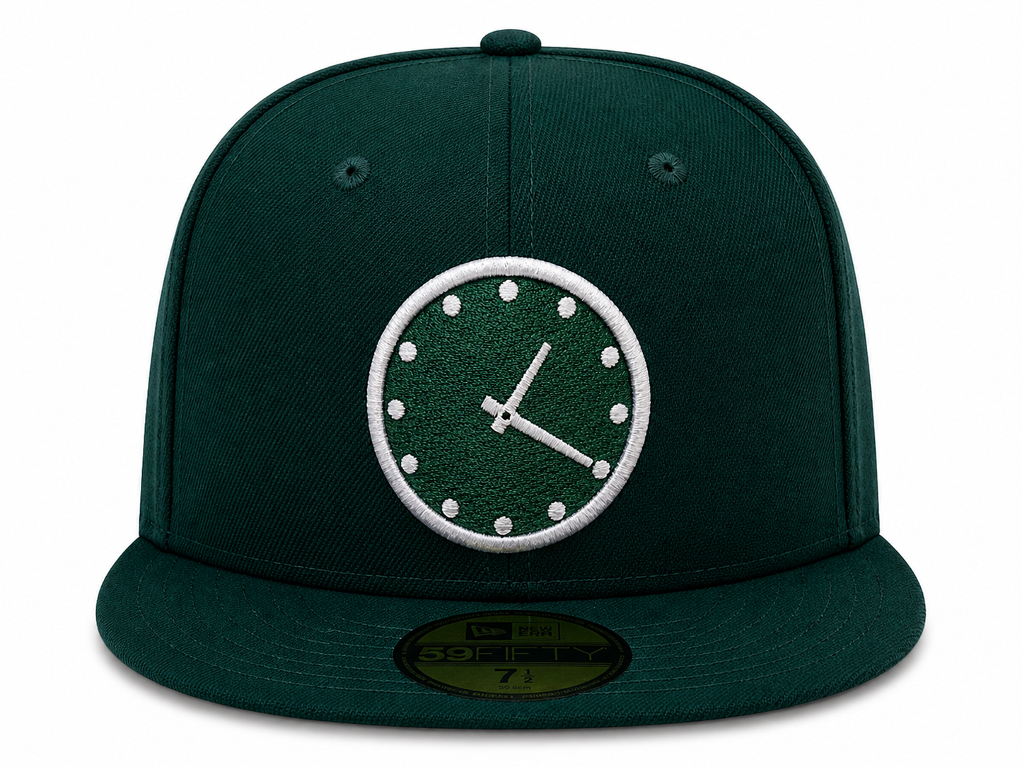 Chicago Cubs New Era 1:20 Clock Forest Green 59FIFTY Fitted Hat