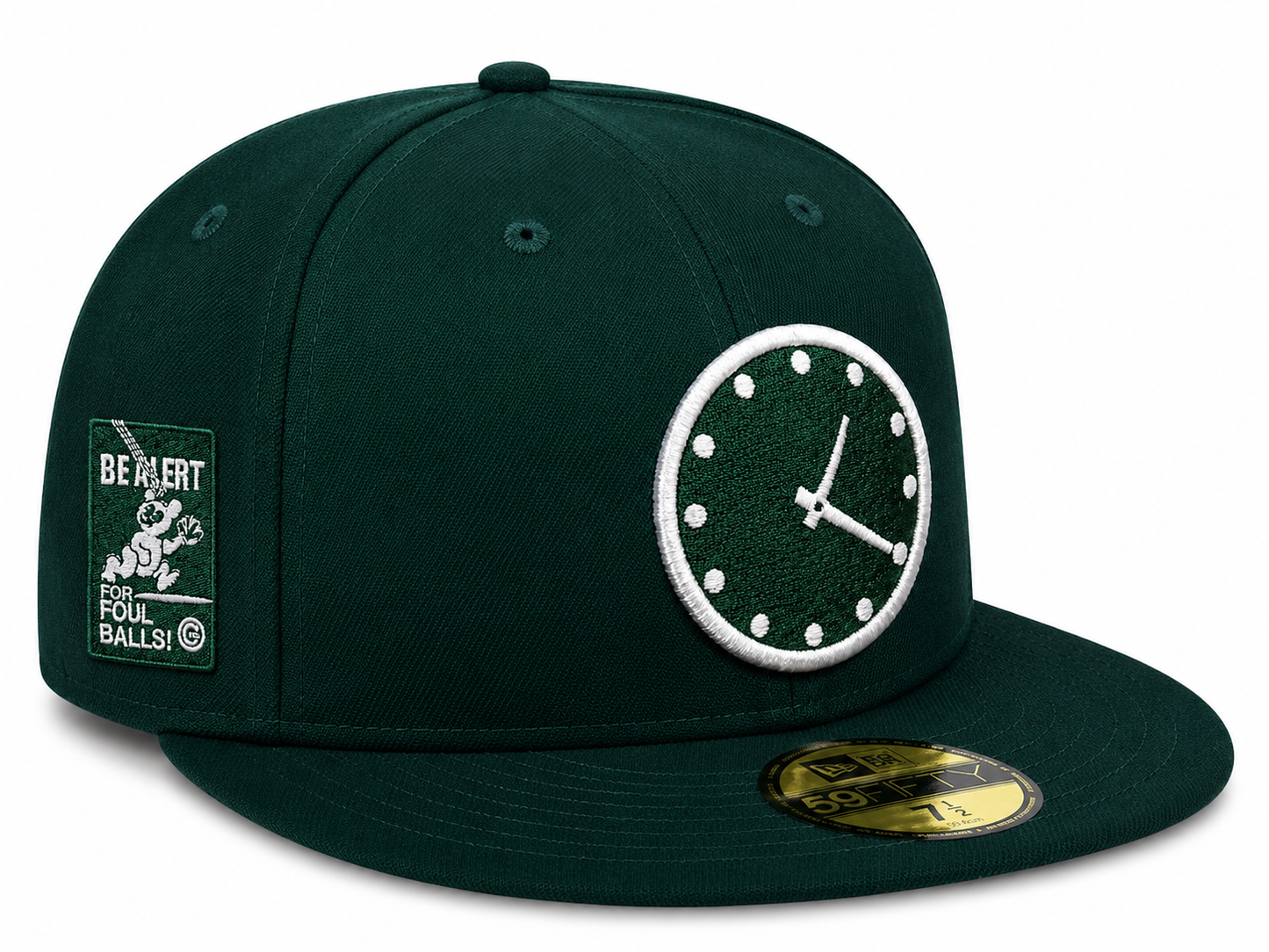 Chicago Cubs New Era 1:20 Clock Forest Green 59FIFTY Fitted Hat