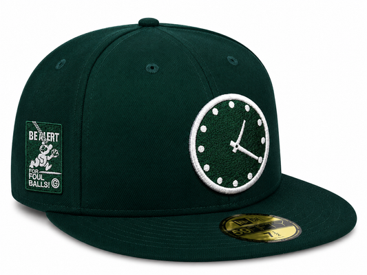 Chicago Cubs New Era 1:20 Clock Forest Green 59FIFTY Fitted Hat