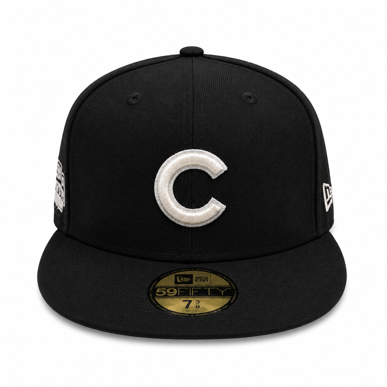 Chicago Cubs Black/Platinum New Era 59FIFTY Fitted Hat