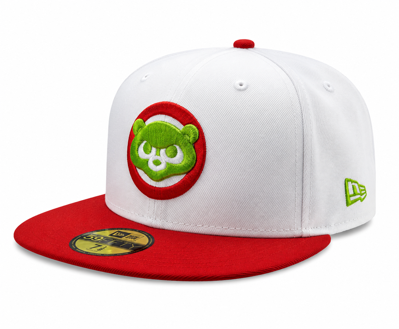 Chicago Cubs New Era 1990 All Star Game Pizza Pack White/Scarlet/Lime 59FIFTY Fitted Hat