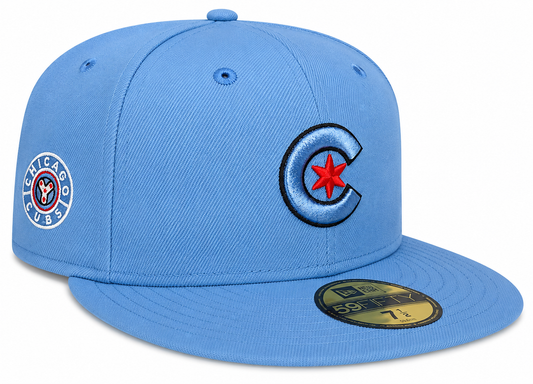Chicago Cubs New Era Sky Blue City Connect Tonal 59FIFTY Fitted Hat