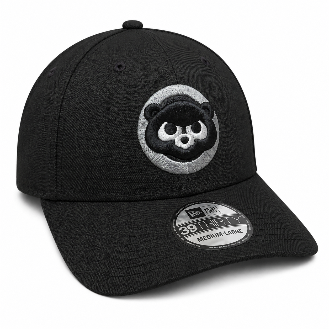 Chicago Cubs New Era Cooperstown Collection Black/Graphite 39THIRTY Flex Hat