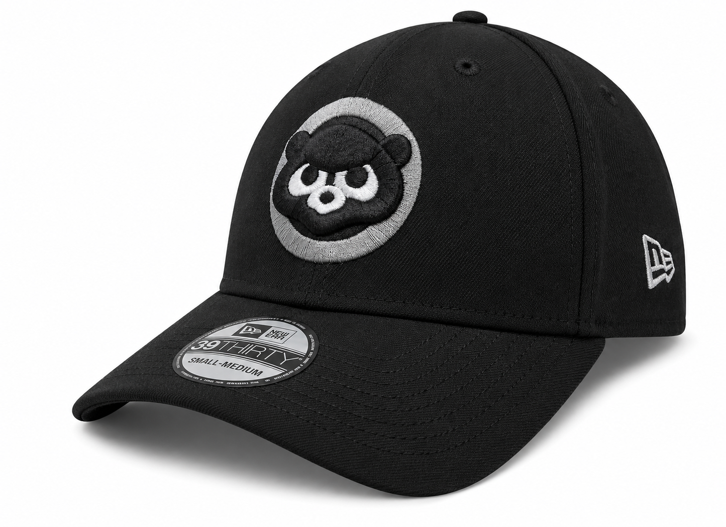 Chicago Cubs New Era Cooperstown Collection Black/Graphite 39THIRTY Flex Hat