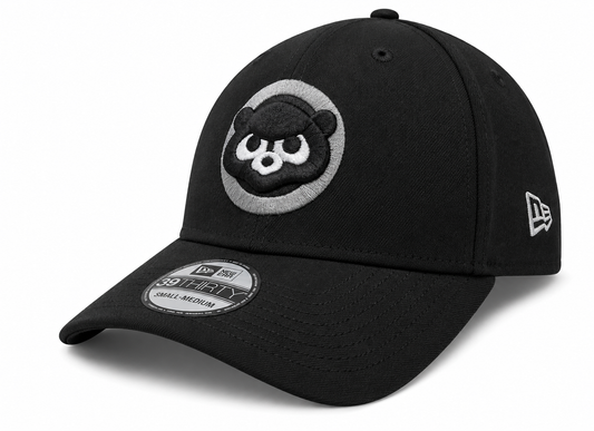 Chicago Cubs New Era Cooperstown Collection Black/Graphite 39THIRTY Flex Hat