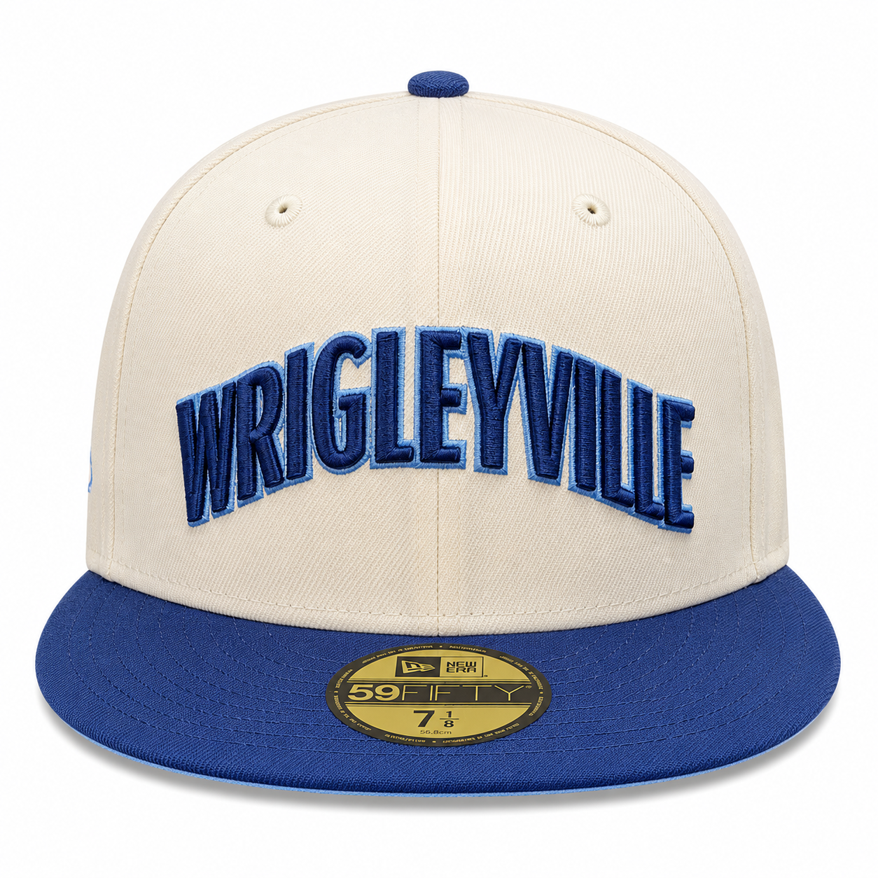 Chicago Cubs New Era Chrome and Navy 2 Tone Wrigleyville 59FIFTY City Connect Fitted Hat