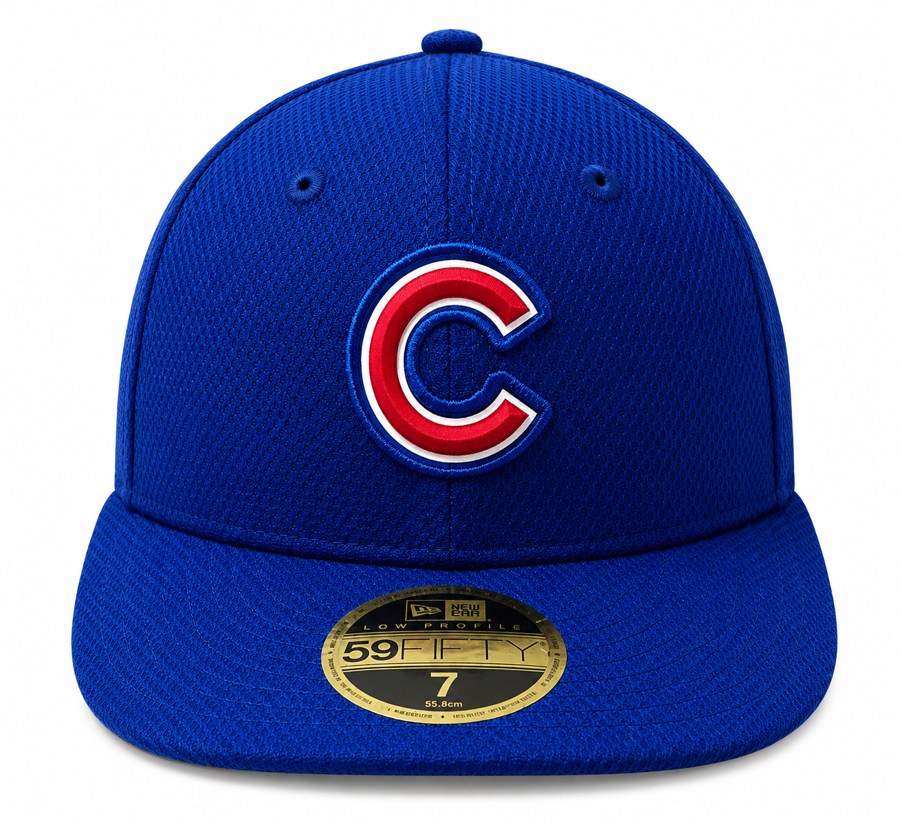 Chicago Cubs Beveled Team Low Profile Blue 59FIFTY Fitted Cap By New Era