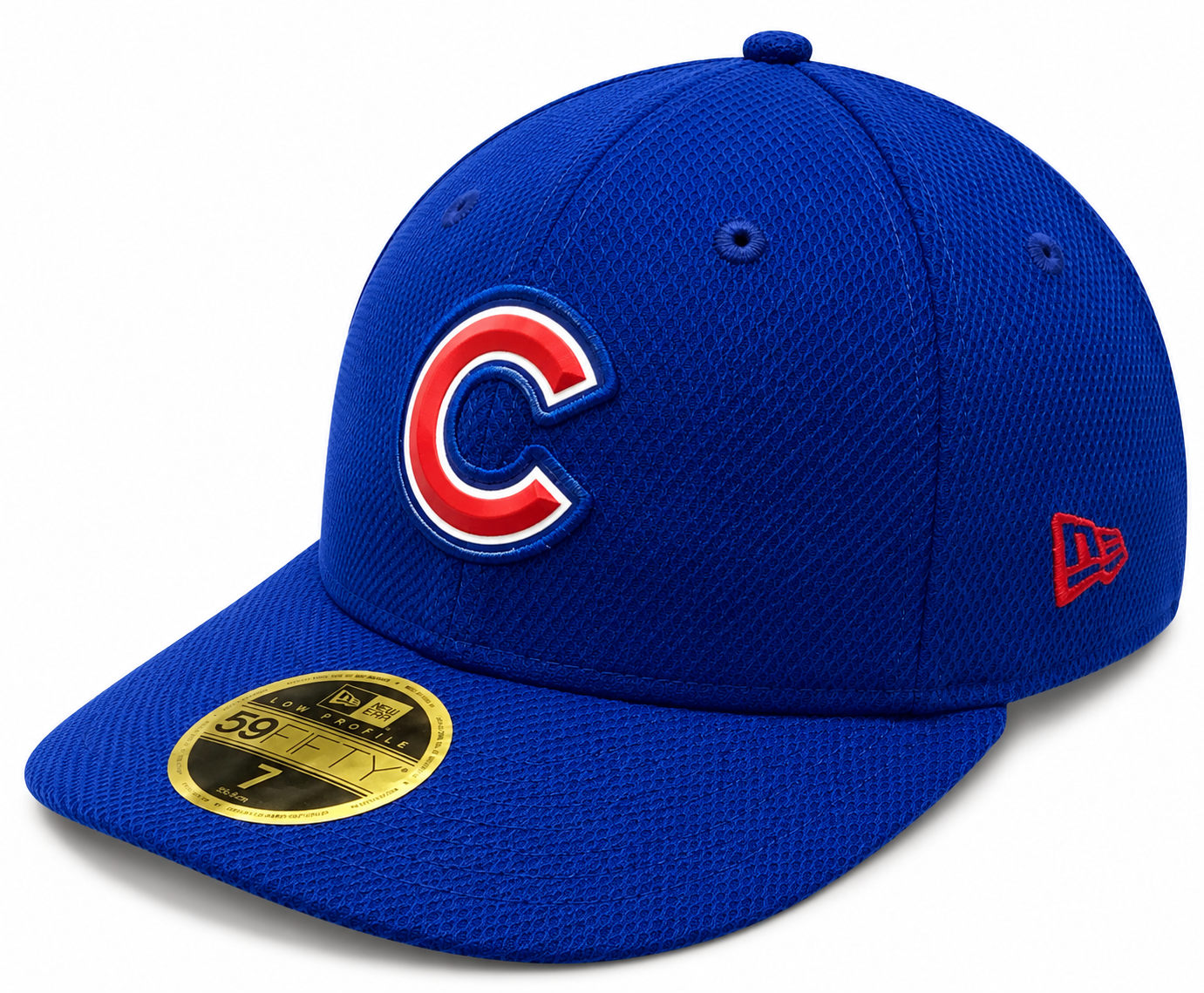 Chicago Cubs Beveled Team Low Profile Blue 59FIFTY Fitted Cap By New Era