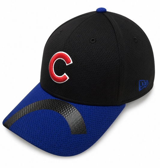 Chicago Cubs MLB Chrome Tech 39THIRTY Flex Fit Hat By New Era