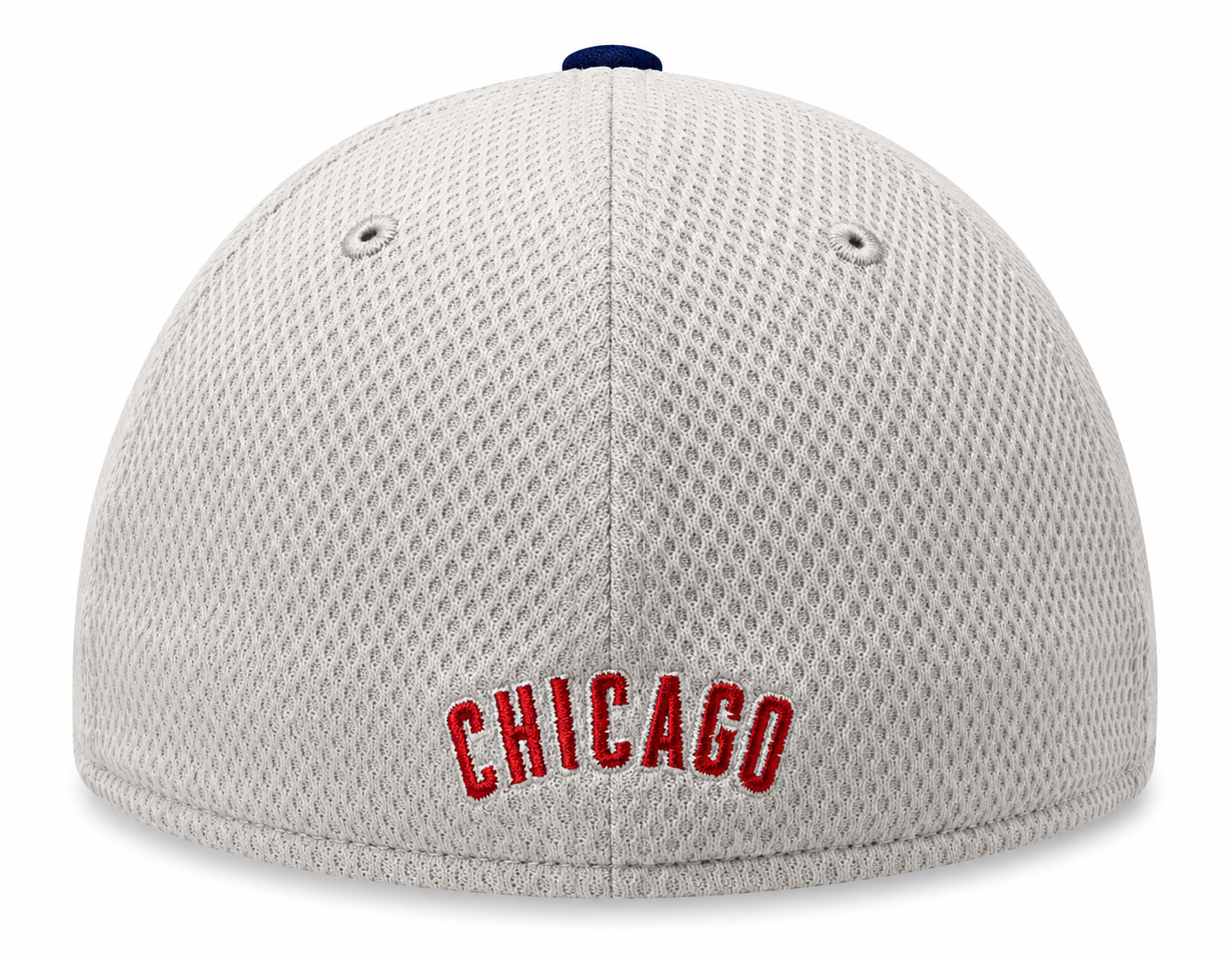 Mens Chicago Cubs Gray And Blue Performance 39THIRTY Flex Fit Hat By New Era