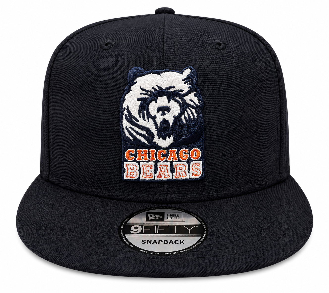 Chicago Bears New Era Gridiron Classics 1990 Navy 9FIFTY Adjustable Snapback Hat