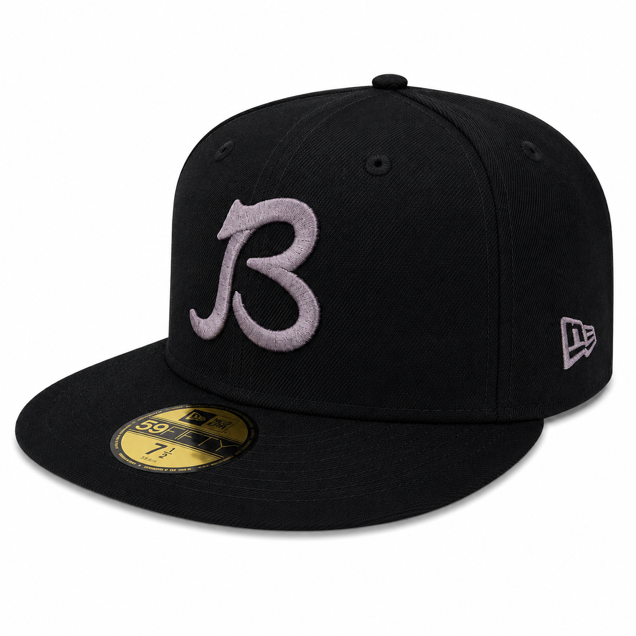 Chicago Bears "B" Logo Black/Graphite 1985 Super Bowl Champions Side Patch New Era 59FIFTY Fitted Hat