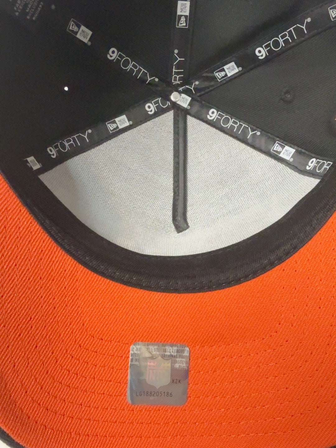 Chicago Bears New Era Black Script A-Frame 9FORTY Adjustable Hat