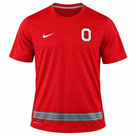 NIKE Ohio State Buckeyes Men's Nine Stripe Legend Dri-FIT T-Shirt
