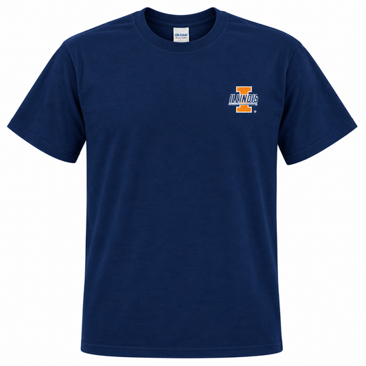 Youth Illinois Fighting Illini Antigua Navy Sport NCAA T-Shirt