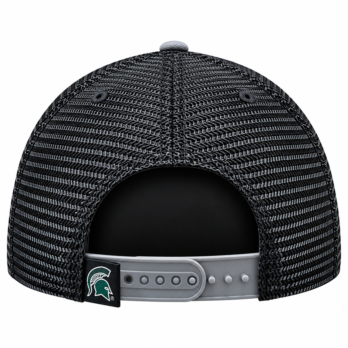 Michigan State Spartans Top of the World Gray/Black Trucker Adjustable Snapback Hat