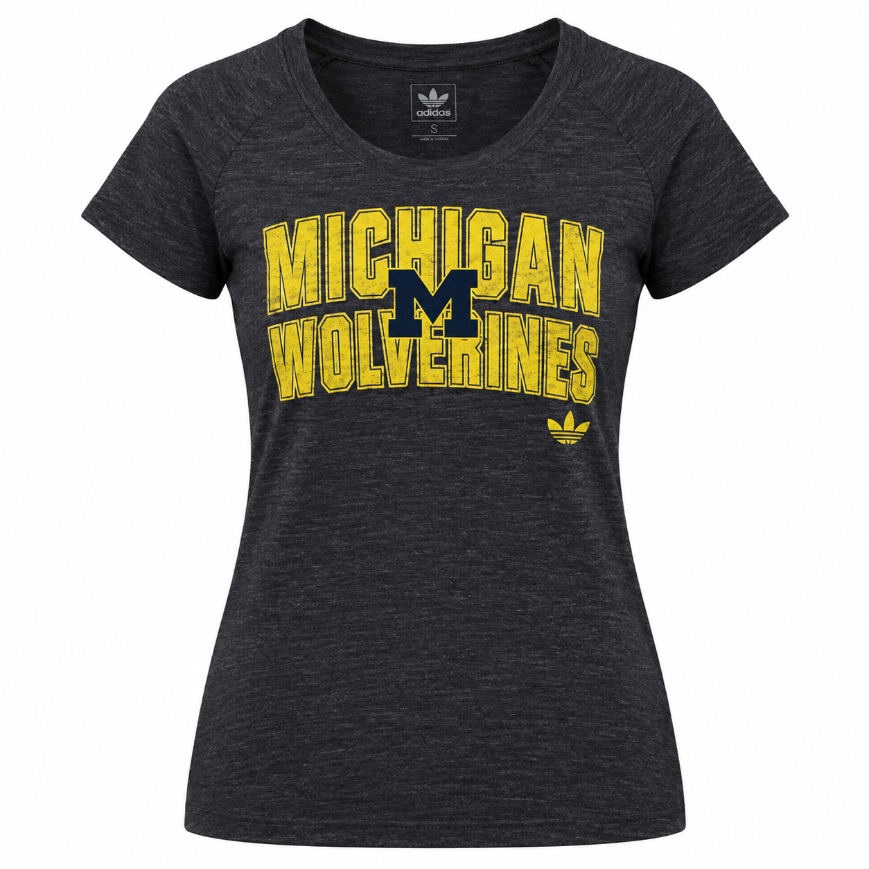 adidas Michigan Wolverines Women's Pop Out V-Neck Shirt