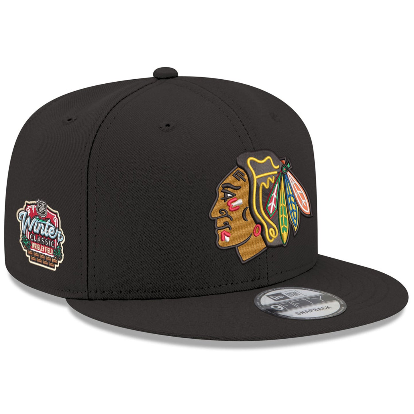 Chicago Blackhawks New Era Black 2024 Winter Classic 9FIFTY Adjustable Snapback Hat