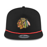 Men's Chicago Blackhawks New Era Black 2025 Winter Classic Golfer Adjustable Hat - Pro Jersey Sports