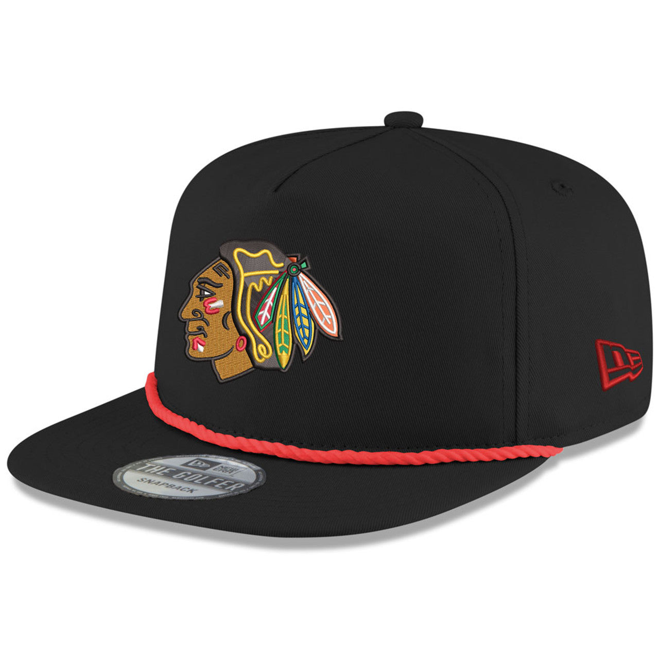 Men's Chicago Blackhawks New Era Black 2024 Winter Classic Golfer Adjustable Hat