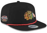 Men's Chicago Blackhawks New Era Black 2025 Winter Classic Golfer Adjustable Hat - Pro Jersey Sports
