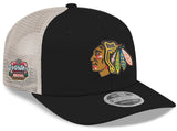 Men's Chicago Blackhawks New Era Black/Stone 2025 Winter Classic 9SEVENTY Trucker Hat - Pro Jersey Sports