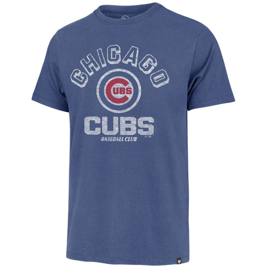 47 Mens Chicago Cubs Royal Retrograde Franklin T-Shirt