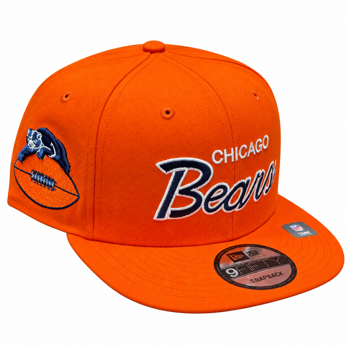 Chicago Bears New Era Orange 1946 Script 9FIFTY Adjustable Snapback Hat