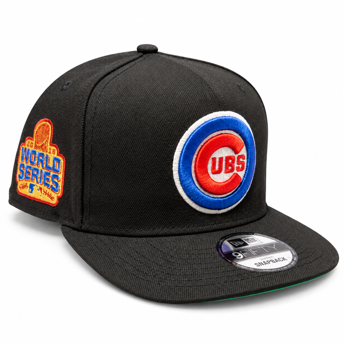 Chicago Cubs MLB Black 2016 World Series Gold Patch A-Frame 9Fifty Snapback