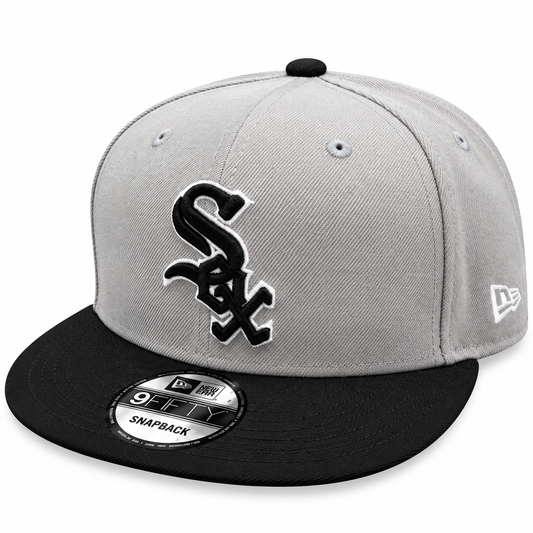 Chicago White Sox New Era 2 Tone Gray/Black 9FIFTY Snapback Hat