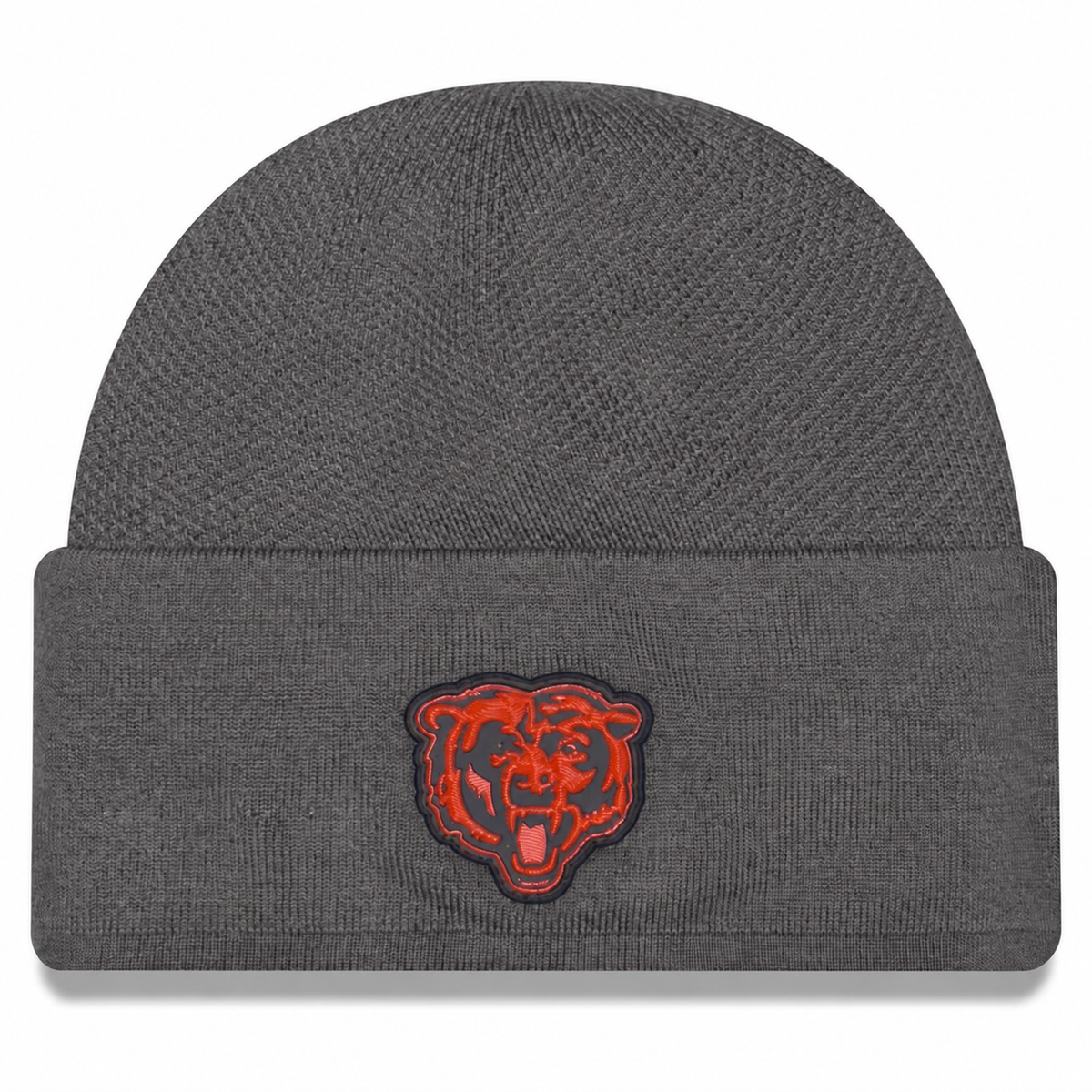 Chicago Bears 2026 New Era Official Sideline Gray Skully Knit Hat- Primary Logo
