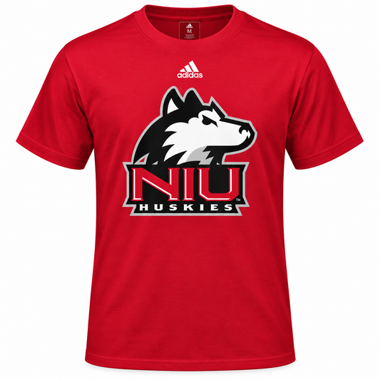 Child adidas Northern Illinois Huskies Kids Red Basic Logo Go-to Tee