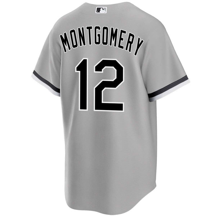 Men's Colson Montgomery Chicago White Sox NIKE Replica Road Gray Jersey