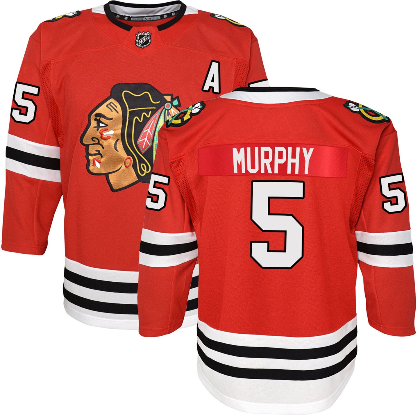 Youth Connor Murphy Chicago Blackhawks Red Home NHL Premier Premium Jersey - Pro Jersey Sports