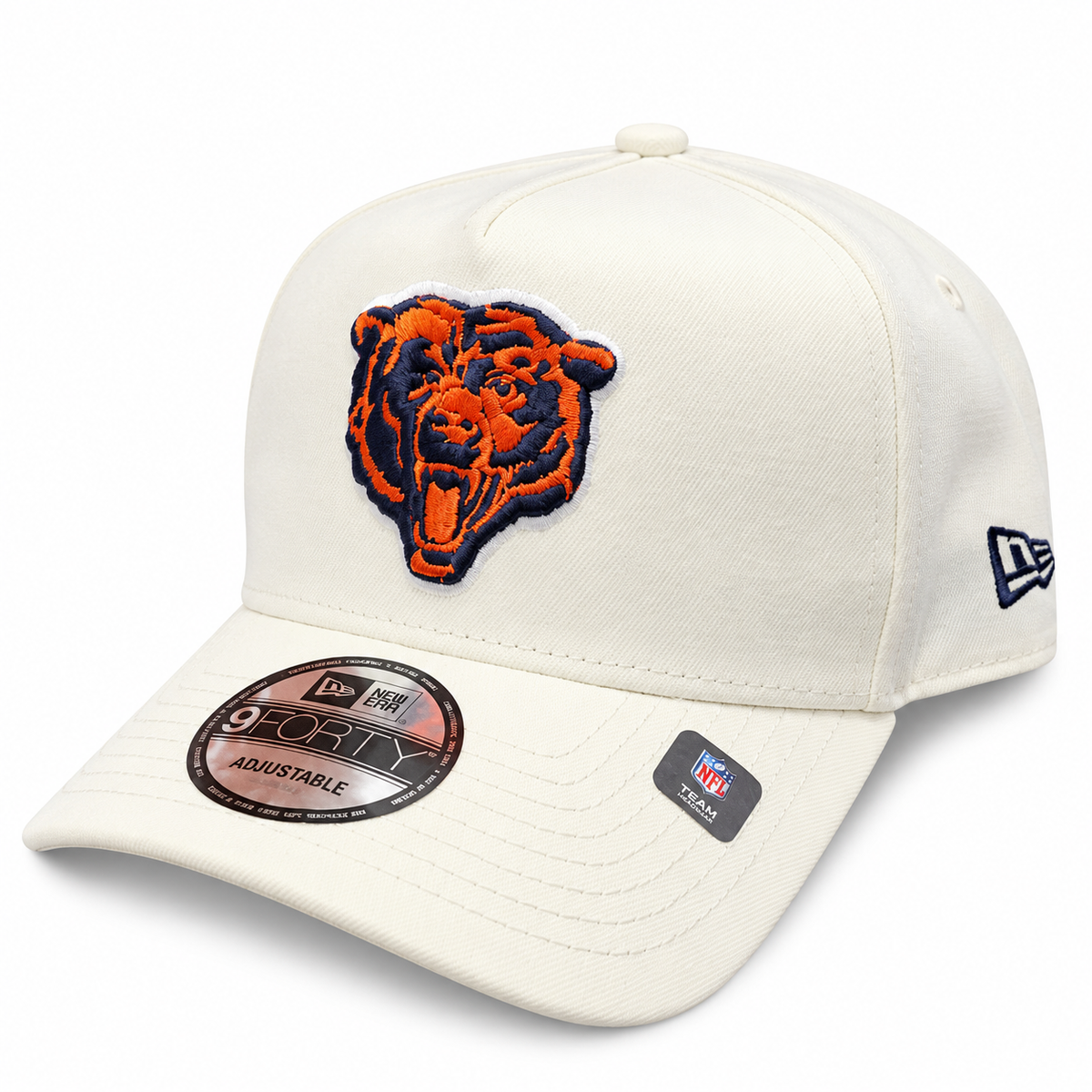 Men's Chicago Bears New Era Primary Logo Chrome 9Forty A-Frame Snapback Adjustable Hat