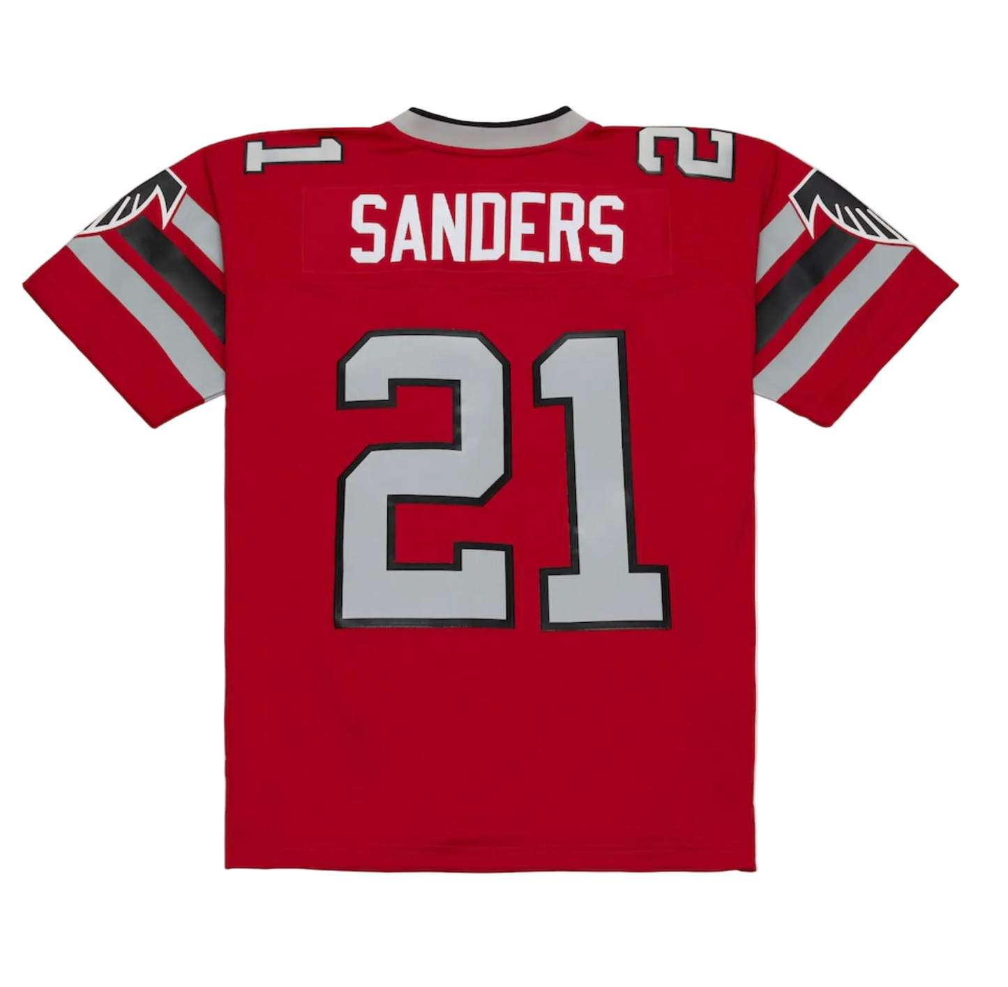 Men's Atlanta Falcons Deion Sanders 1989 Mitchell & Ness Red Legacy Replica Jersey