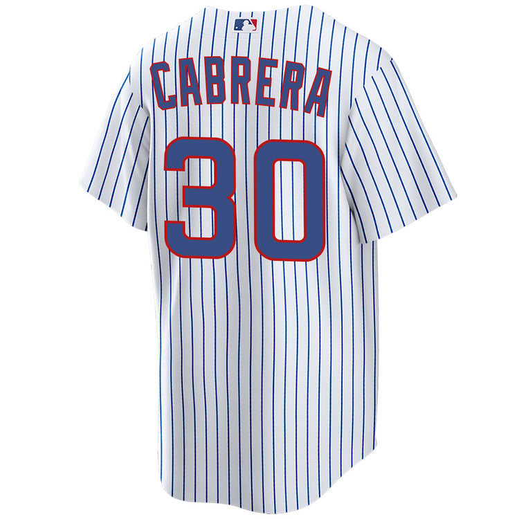 NIKE Men's Edward Cabrera Chicago Cubs Premium Twill White Home Replica Jersey