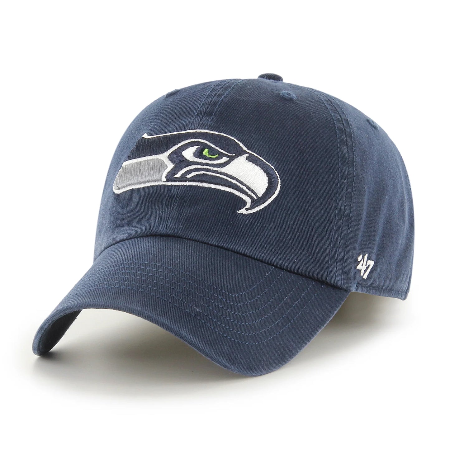 Seattle Seahawks '47 Brand Navy Franchise Fitted Hat - Pro Jersey Sports