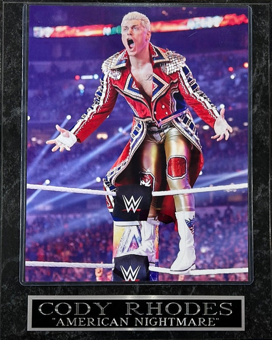 WWE Cody Rhodes "American Nightmare" Photo Plaque