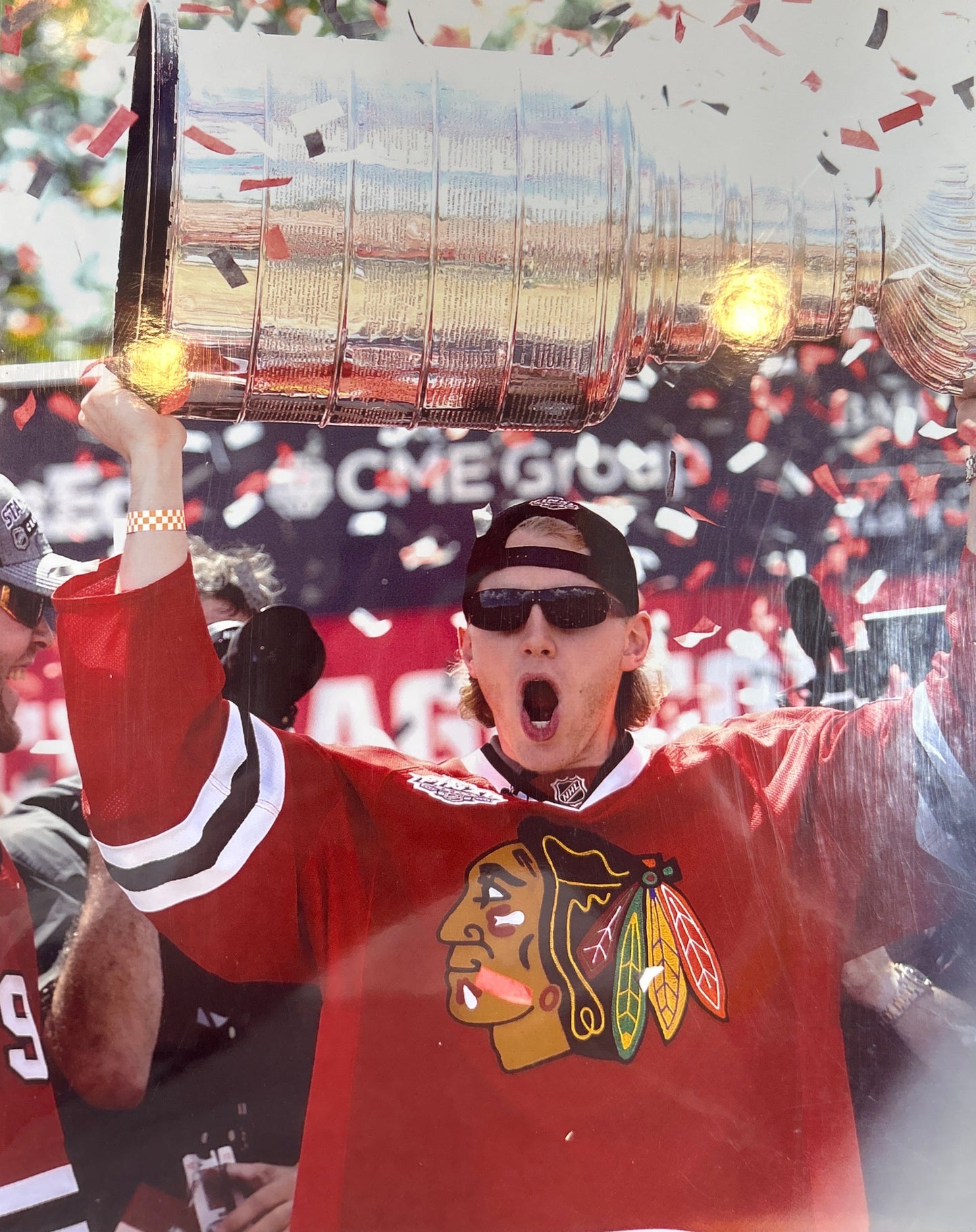 Patrick Kane 2013 Stanley Cup Champions Parade Chicago Blackhawks Action Photo (8X10)