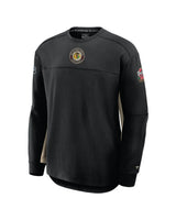 Men's Chicago Blackhawks 2025 NHL Winter Classic Fanatics Authentic Pro Black Crew Neck Long Sleeve Shirt - Pro Jersey Sports