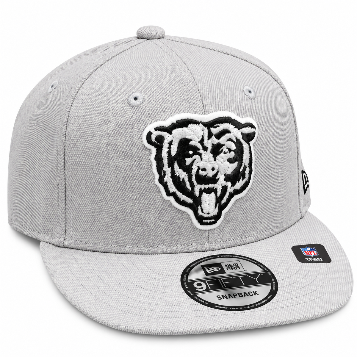 Chicago Bears New Era Primary Logo Grey 9FIFTY Nightshift Adjustable Snapback Hat