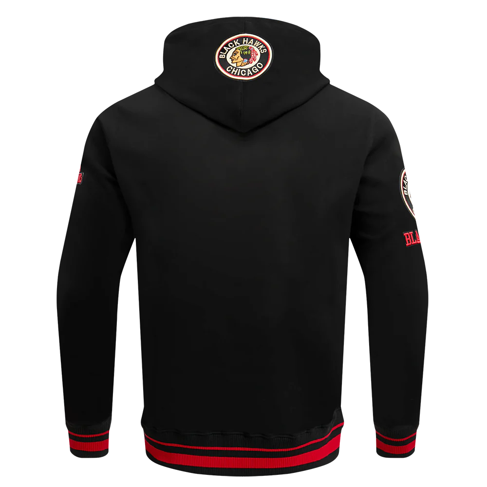 Men's Chicago Blackhawks Pro Standard Retro Classic Black Hoodie