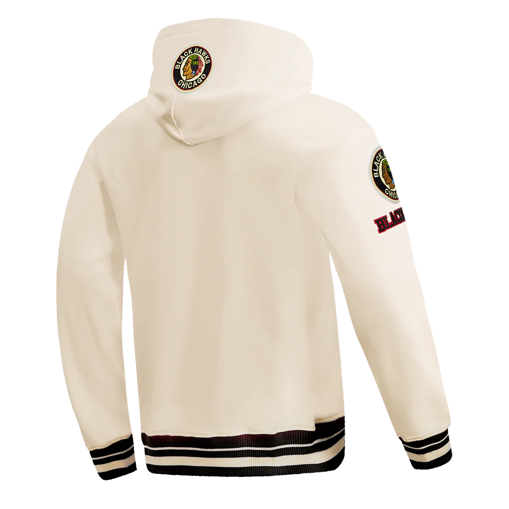 Men's Chicago Blackhawks Pro Standard Retro Classic Eggshell Hoodie