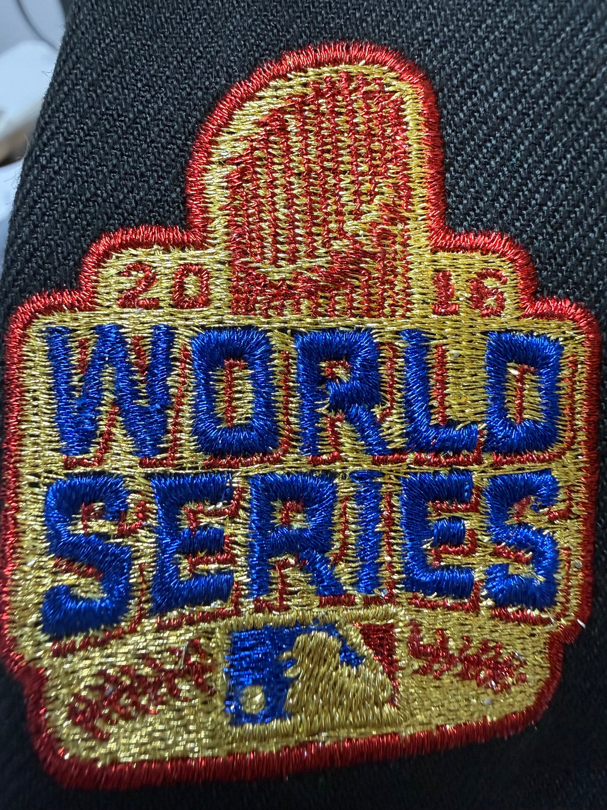 Chicago Cubs MLB Black 2016 World Series Gold Patch A-Frame 9Fifty Snapback