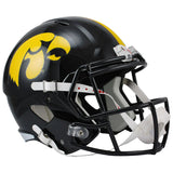 Iowa Hawkeyes Black Riddell Replica Full Size Speed Helmet - Pro Jersey Sports