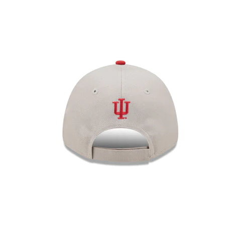 Indiana Hoosiers 2 Tone Gray/Red NCAA New Era The League 9Forty Adjustable Hat