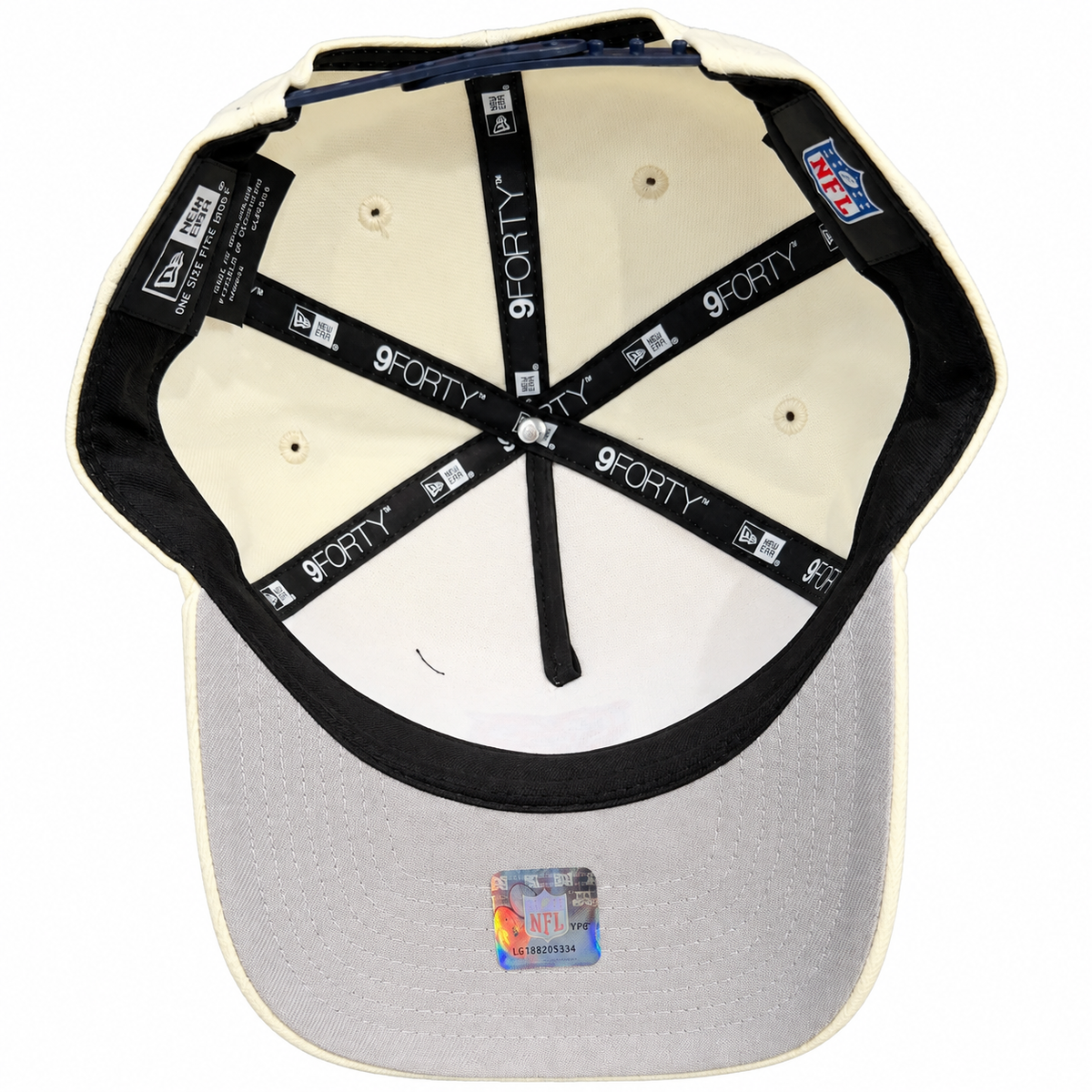 Men's Chicago Bears New Era Primary Logo Chrome 9Forty A-Frame Snapback Adjustable Hat