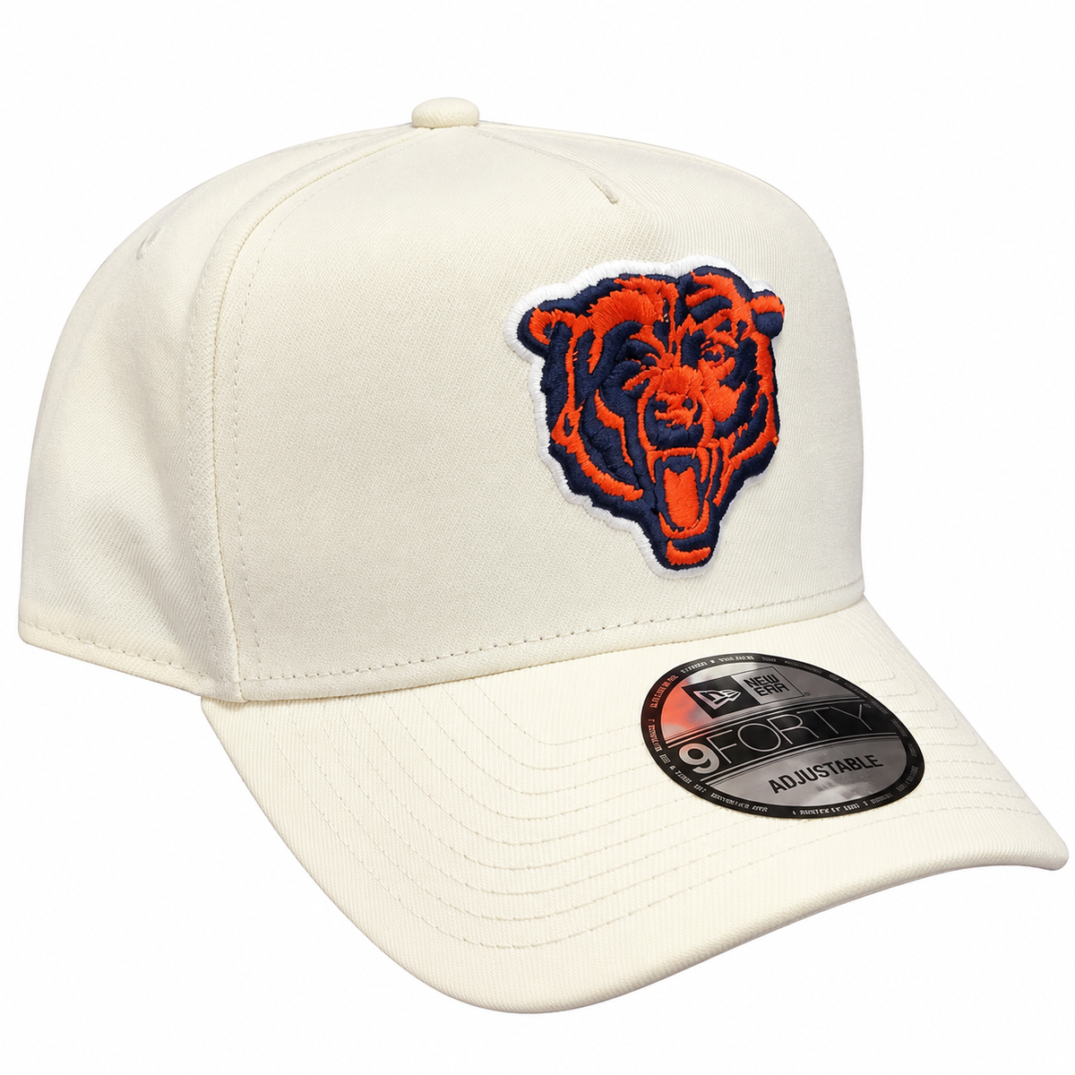 Men's Chicago Bears New Era Primary Logo Chrome 9Forty A-Frame Snapback Adjustable Hat